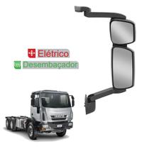 Retrovisor p Iveco Tector Convexo c Desembaçador Elétrico LD