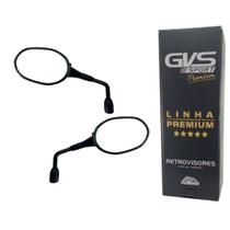 Retrovisor Par Gvs Premium Modelo Triumph Tiger 800 Haste Média Lente Convexa Prata Cg Fan Bros Cbx Cb 300 Xre 300 190