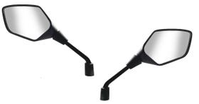 Retrovisor pcx 150 2019/2022 rosca m10 inversa prata para yamaha par