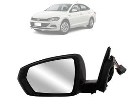 Retrovisor POLO VIRTUS 17/21 ELETRICO c/ PISCA p/ PINTAR Esquerdo EB973