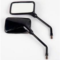 Retrovisor Preto Cbx250 Twister Para Motos Yamaha Fazer Ybr Factor Par