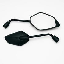 Retrovisor Preto Compativel Fazer 150 2015 Neo 125 Nmax Ys Yamaha Moto Par Espelhos