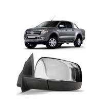Retrovisor Ranger 2013 2014 A 2016 Sem Controle Capa Cromada