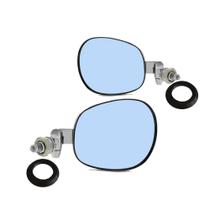 Retrovisor Raquete Fusca Convexo Azul Metal