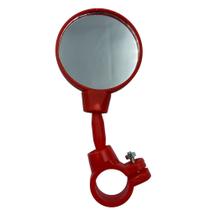 Retrovisor Refletor Espelho Plano Mini Vermelho - ALLKAR