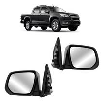 Retrovisor S10 2012 13 14 15 16 17 18 19 20 21 2022 2023 2024 Elétrico Preto Par