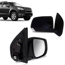 Retrovisor S10 2012 a 2024 Elétrico Preto Liso Com Pisca Retrovisor S10 2012 a 2024 Elétrico Preto Liso Com Pisca