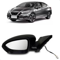 Retrovisor Sentra 2022 A 2024 Elétrico Com Pisca Capa Preta