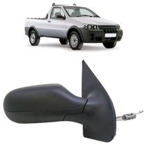 Retrovisor Strada 2007 2008 2009 2010 4 Portas Controle Acabamento Texturizado