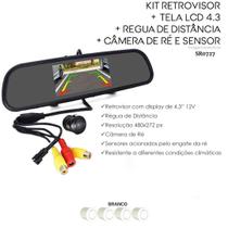 Retrovisor tela 4.3 lcd espelho + sensor+ câmera de ré cinoy Retrovisor tela 4.3 lcd espelho + sensor+ câmera de ré cinoy