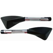 Retrovisor Tomok Rizoma Alumínio Xj6 Hornet Cb 1000r Cb300 Prata Cromado Par