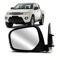 Retrovisor Triton 2007 a 2016 Elétrico Preto sem Pisca