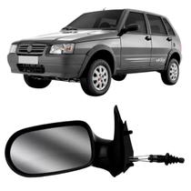 Retrovisor Uno Fire Flex 2006 a 2010 2 Portas Com Controle Esquerdo
