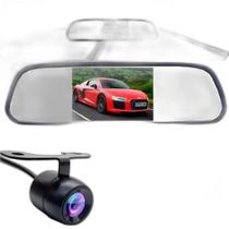 Retrovisor Visor Espelho Tela Lcd Veicular + Câmera Ré