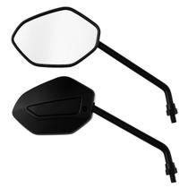 Retrovisores Com Haste Em Aço Honda Cg Titan Fan 160 2014 A 2018 Modelo Par