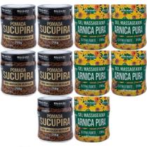 Revenda 5 Gel Massageador Arnica Pura 200g 5 Pomada Sucupira Revenda 5 Gel Massageador Arnica Pura 200g 5 Pomada Sucupira