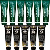 Revenda 6 Pomada Fisiofort 150G + 5 Super Gel 30 Ervas 150G
