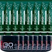 Revenda 8 Gel 30 Ervas Power 300G + 8 Pomada Fisiofort 150G