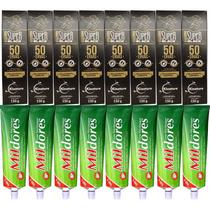Revenda 8 Pomada 50 Ervas + 8 Creme Para Massagem Mil Dores