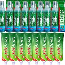 Revenda 8 Spray Para Massagem Icerelief + 8 Pomada Mil Dores