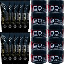 Revenda Atacado 10 Gel 30 Ervas Power 300g + 10 Pomada Massageadora Fisiofort Premium 150g