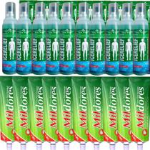 Revenda Atacado 10 Spray Para Massagem Icerelief + 10 Pomada Massageadora Mil Dores 100g
