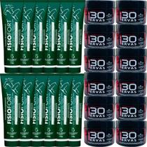 Revenda Atacado 12 Gel 30 Ervas Power 300g + 12 Pomada Massageadora Fisiofort 150g