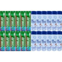 Revenda Atacado 12 Spray Massageador Icerelief + 12 Gel Massageador 32 Ervas 220g