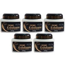 Revenda Atacado 5 Creme Esfoliante Com Sebo de Carneiro 240g Para Pés Mãos Corpo