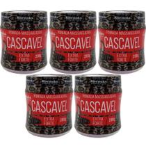 Revenda Atacado 5 Pomada Massageadora Cascavel Extra Forte Para Abdômen 200g