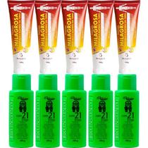 Revenda Atacado 5 Pomada Massageadora Millagrosa + 5 Gel Detonador 100g