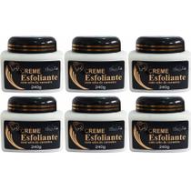 Revenda Atacado 6 Creme Esfoliante Com Sebo de Carneiro 240g Para Pés Mãos Corpo