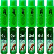 Revenda Atacado 6 Gel Detonador com 21 Ervas + 6 Gel Anti Cansaço Pernas Pés Costas e Articulações