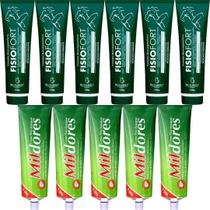 Revenda Atacado 6 Pomada Massageadora Fisiofort 150g + 5 Creme Para Massagem Mil Dores 100g