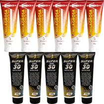 Revenda Atacado 6 Pomada Massageadora Milagrosa 150g + 5 Super Gel 30 Ervas 150g