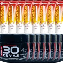 Revenda Atacado 8 Gel 30 Ervas Power 300g + 8 Pomada Massageadora Milagrosa 150g Revenda Atacado 8 Gel 30 Ervas Power 300g + 8 Pomada Massageadora Milagrosa 150g