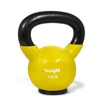 Revestido de vinil Kettlebell Yes4All com base protetora de borracha de 5 kg Revestido de vinil Kettlebell Yes4All com base protetora de borracha de 5 kg