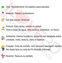 Revestimento 3D Plastico Pvc Decoracao Luxo Kit 10M Ripado