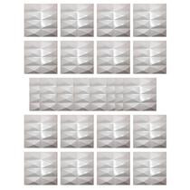 Revestimento Adesivo 3D Pvc 69 Placas 30x30cm Revestimento Adesivo 3D Pvc 69 Placas 30x30cm