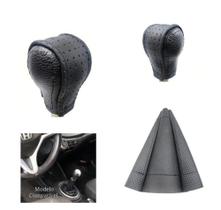 Revestimento Couro Capa Manopla Cambio Manual e Coifa da Alavanca Honda Fit Lxl 2009 a 2014