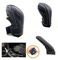 Revestimento Couro Manopla de Câmbio Automático e Alavanca de Freio Onix Plus Tracker Premier Turbo Revestimento Couro Manopla de Câmbio Automático e Alavanca de Freio Onix Plus Tracker Premier Turbo