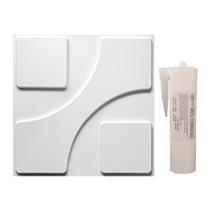 Revestimento De Parede 3D 10M² + 3 Colas Pu