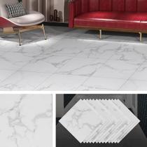 Revestimento de vinil Livelynine White 12x12 polegadas, pacote com 16 unidades, impermeável