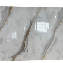 Revestimento Decorativo 3D Premium Placa Marmorizada 244cm x 122cm 2,97m² de Cobertura Dourado/Calacatta Formaco Decor Revestimento Decorativo 3D Premium Placa Marmorizada 244cm x 122cm 2,97m² de Cobertura Dourado/Calacatta Formaco Decor