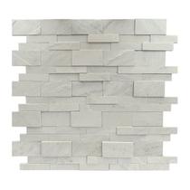 Revestimento Pedra Natural Lizzano 5x20cm e 10x20cm Aronne Branco Revestimento Pedra Natural Lizzano 5x20cm e 10x20cm Aronne Branco