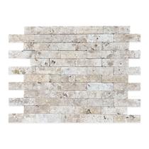 Revestimento Pedra Natural Tijolinho Travertino Anticato 7x23cm Mattone Revestimento Pedra Natural Tijolinho Travertino Anticato 7x23cm Mattone