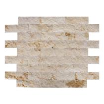 Revestimento Pedra Natural Travertino Egito Rústico 10x30cm Aronne Bege Bege Revestimento Pedra Natural Travertino Egito Rústico 10x30cm Aronne Bege Bege