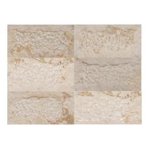 Revestimento Pedra Natural - Travertino Egito Rústico 30x60cm - Importado - Rockface Bege