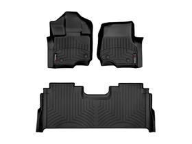 Revestimentos de piso WeatherTech para Ford F-150 (SuperCrew) pretos