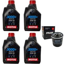 Revisão Cb 600 Hornet Motul 20w50 3000 + Filtro Oleo Fram